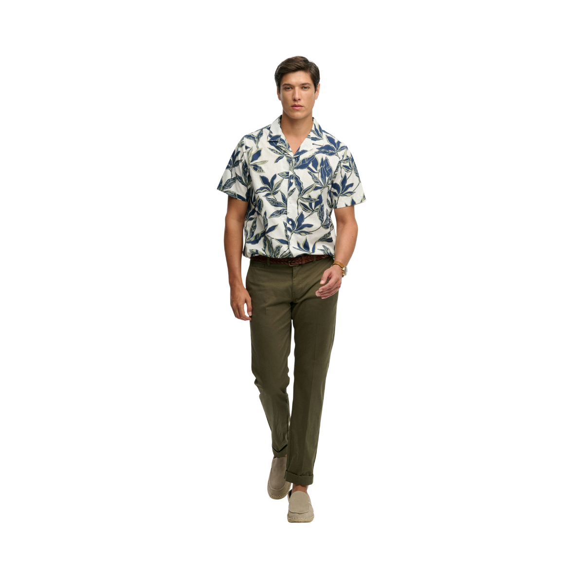 Cabana Poolside S/S Shirt - Banana Leaf Ecru