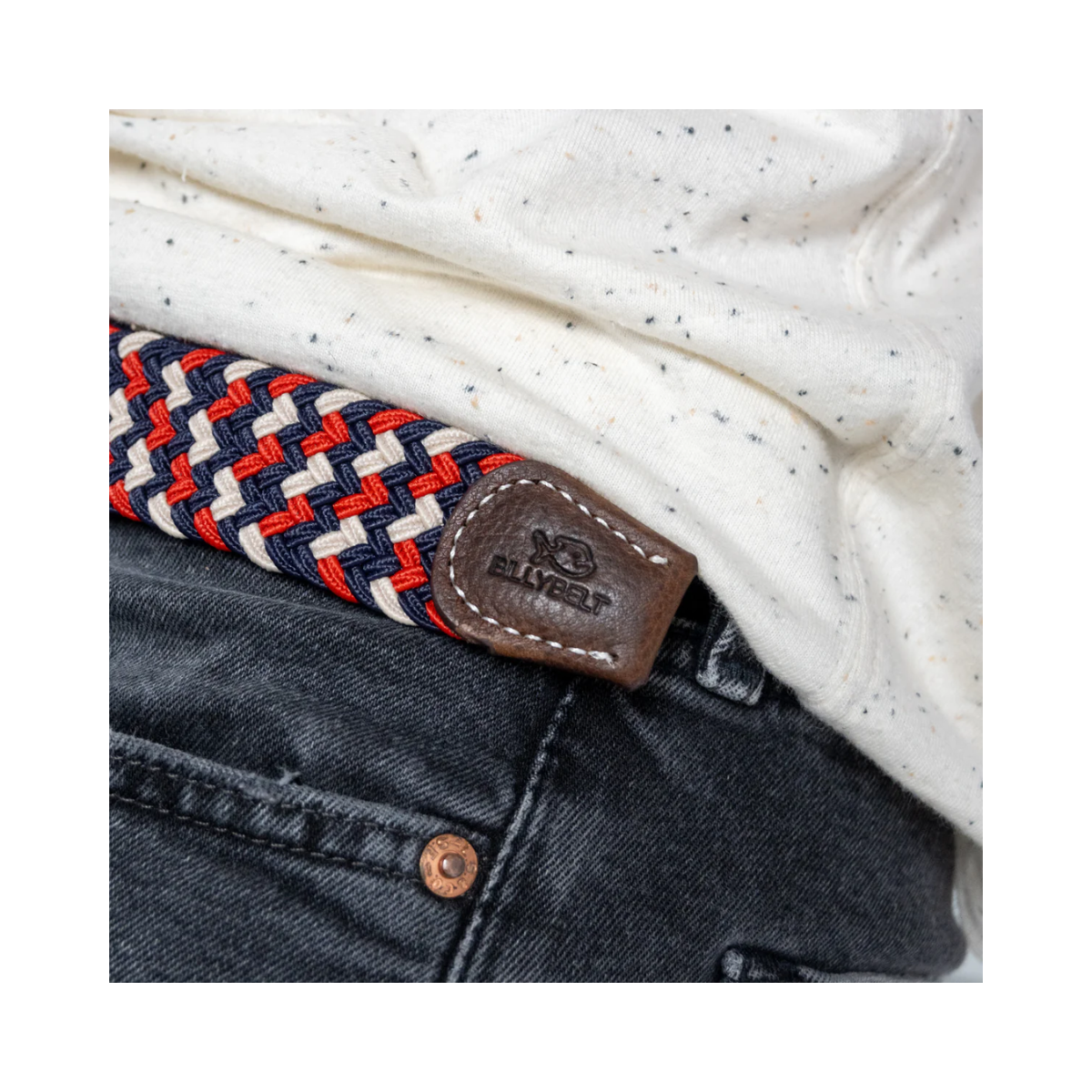 WOVEN ELASTIC BELT - TWO-TONED - The Amsterdam