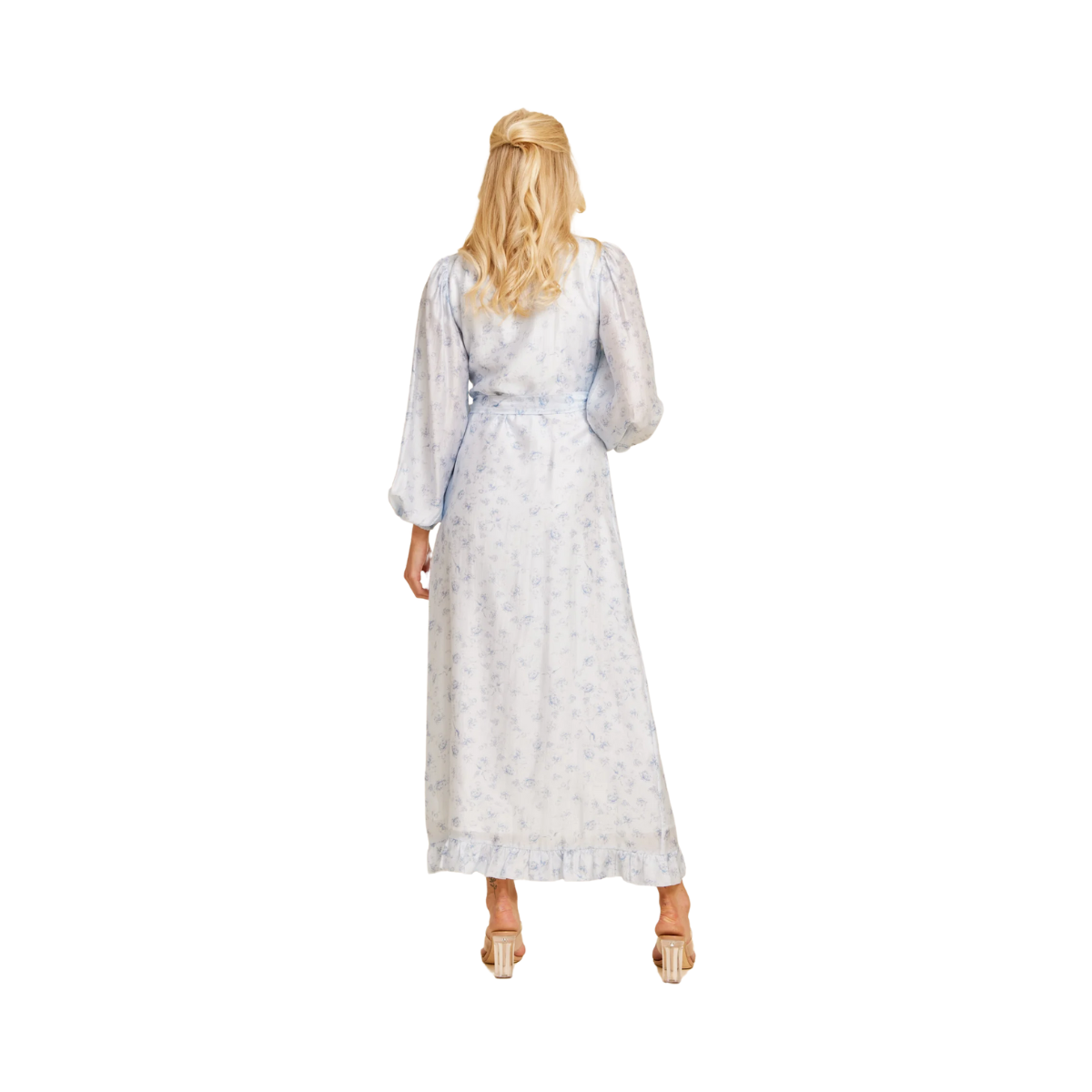 KITA DRESS - LIGHT BLUE FLOWERS