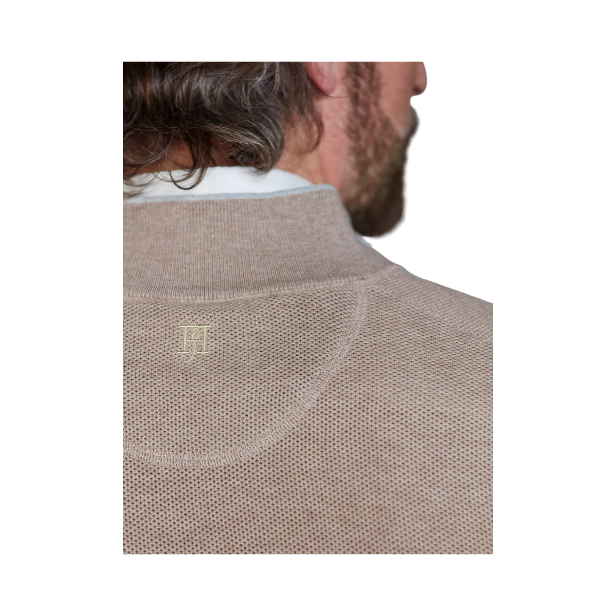 Half Zip Structure Knit - Toffe Brown