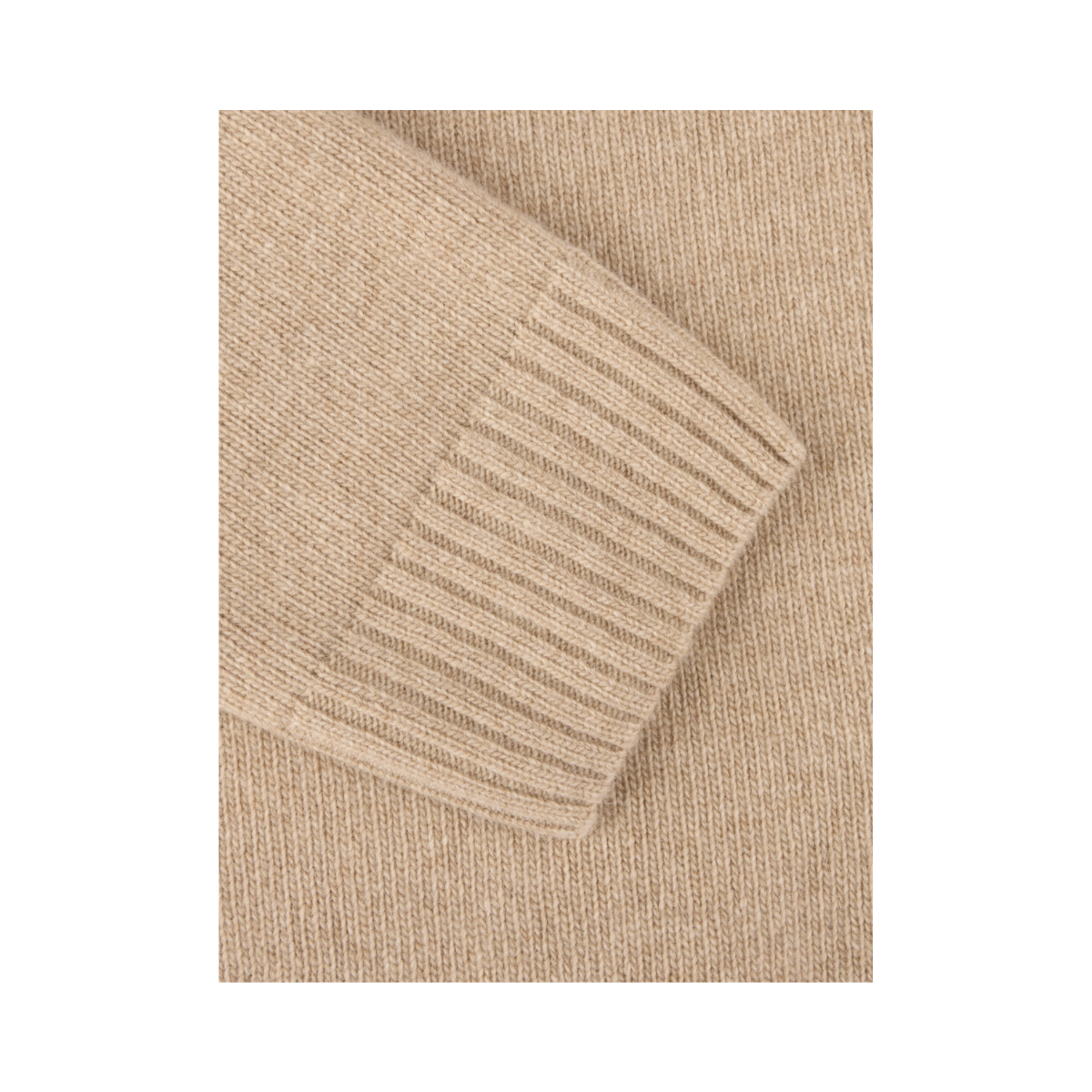 Pullover Knitted Hood - Beige