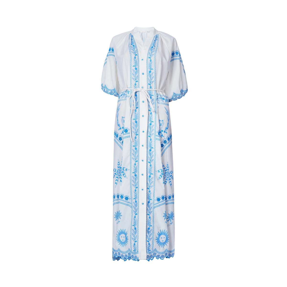 Beach Party Dress - Oyster/Blue Mix