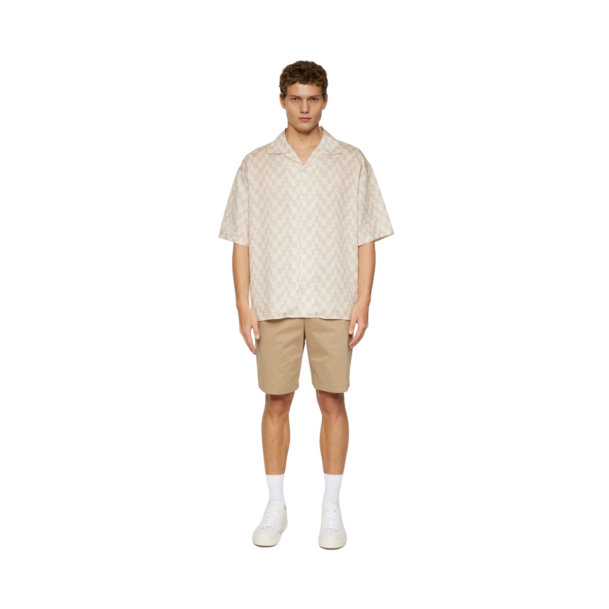 Ellis Stack Bridge Print Shirt - Moonbeam