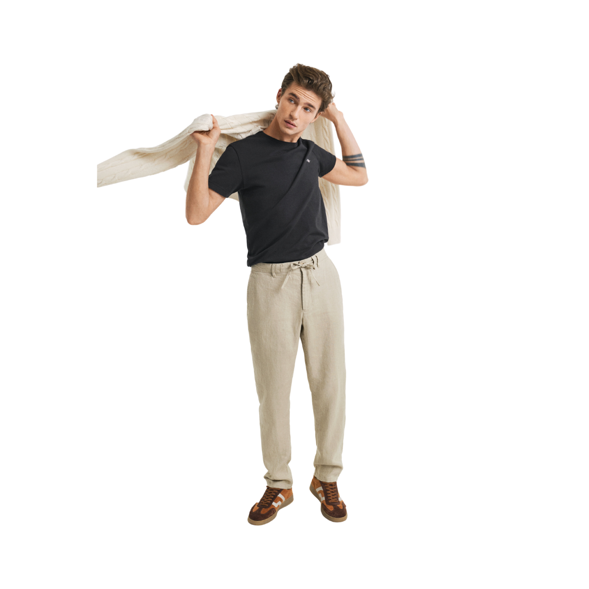 Relaxed Linen DS Pants - Dry Sand