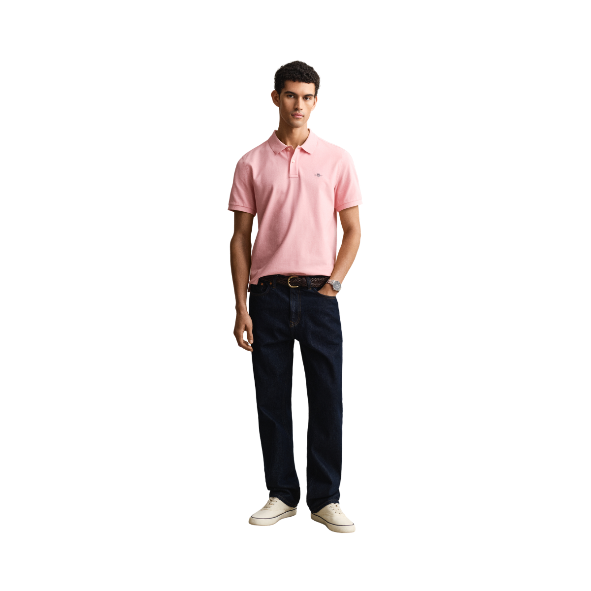 Shield SS Pique Polo - Bubbelgum Pink