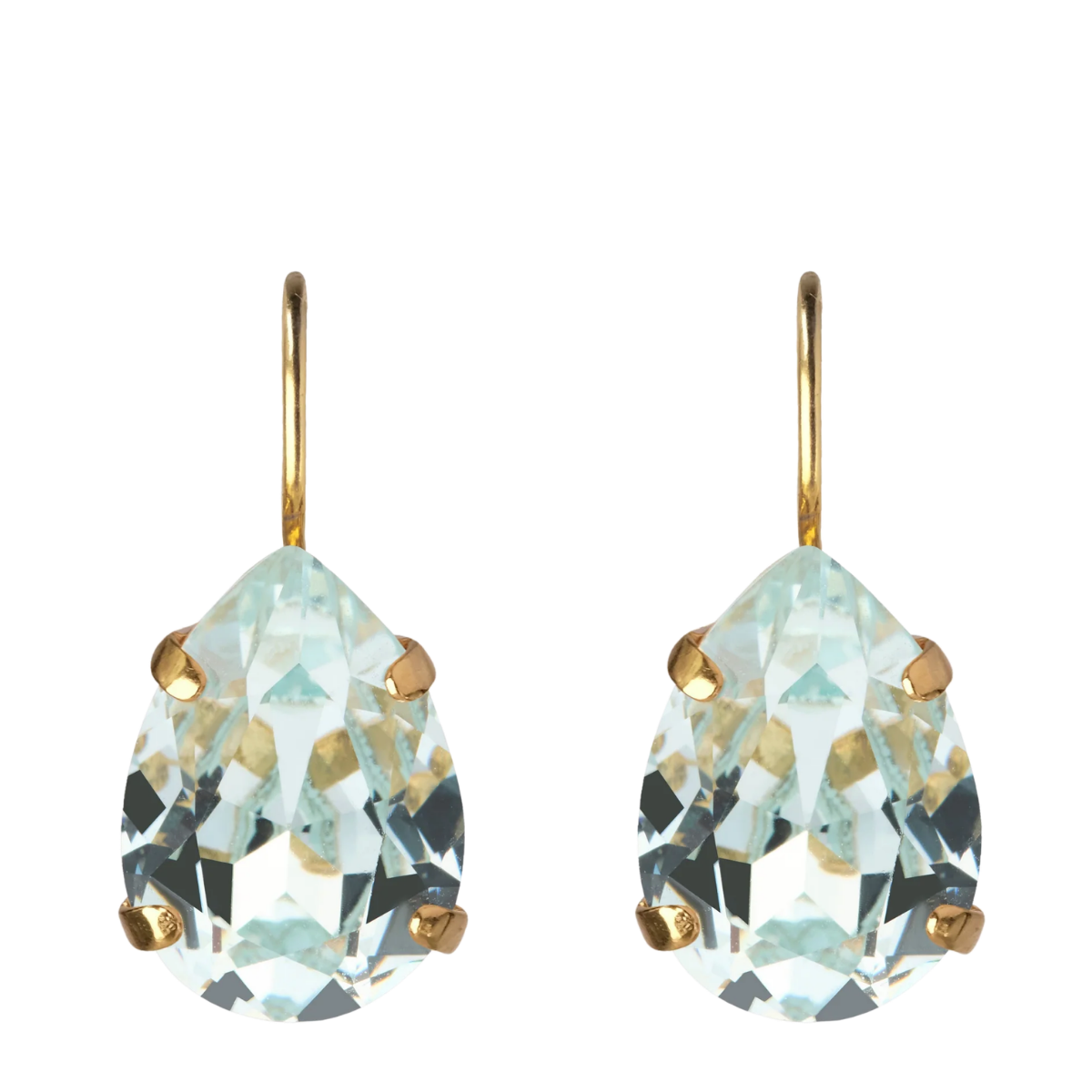 Mini Drop Clasp Earrings Gold - 07 Light Azore