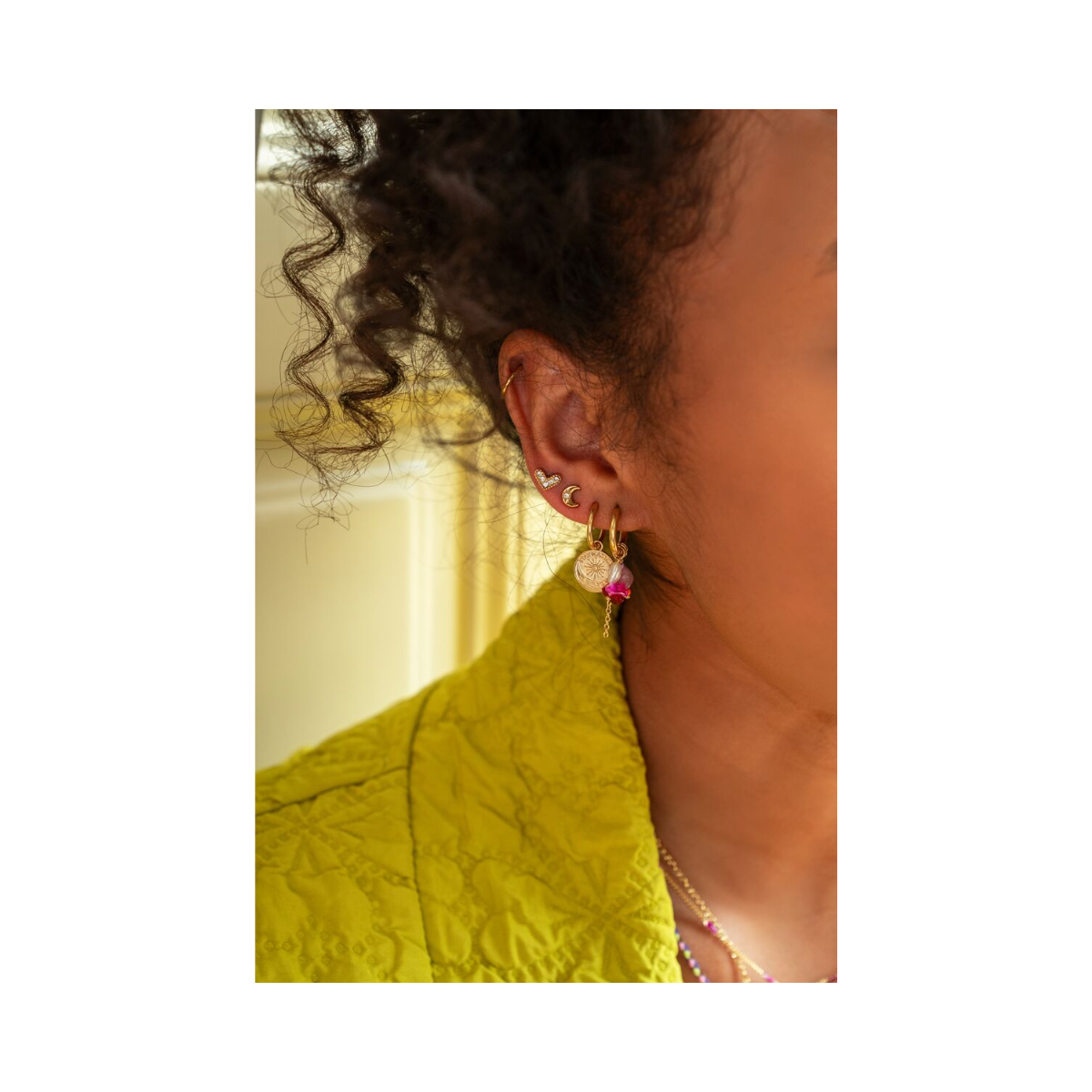 Earstuds heart - Gold