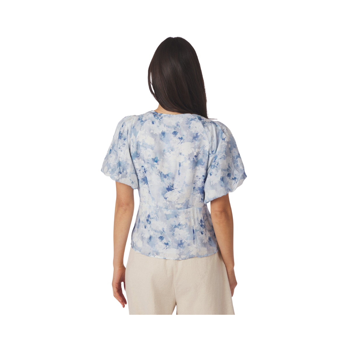 Irina Floral Fusion Blouse - Blue