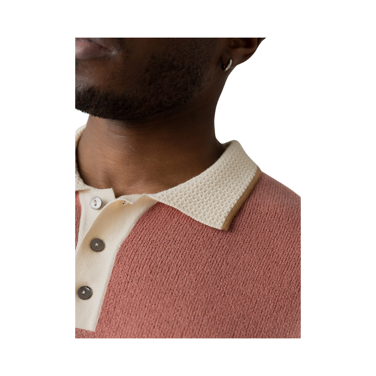 MMGFrancesco Polo SS Knit - Rosedawn