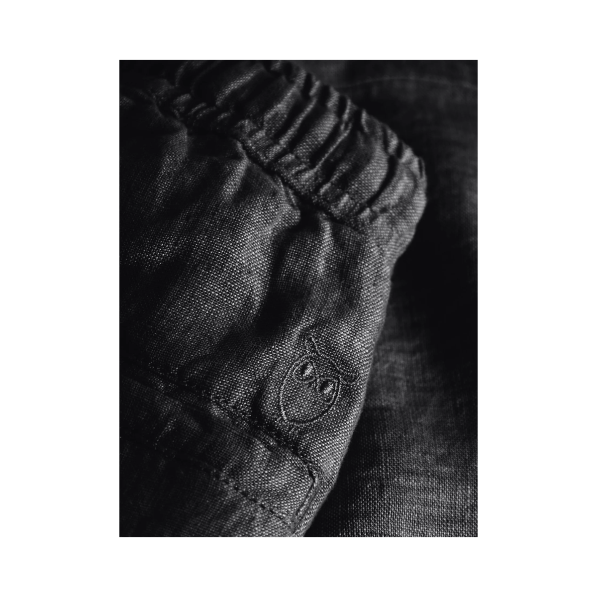 Loose linen pants - Black Jet