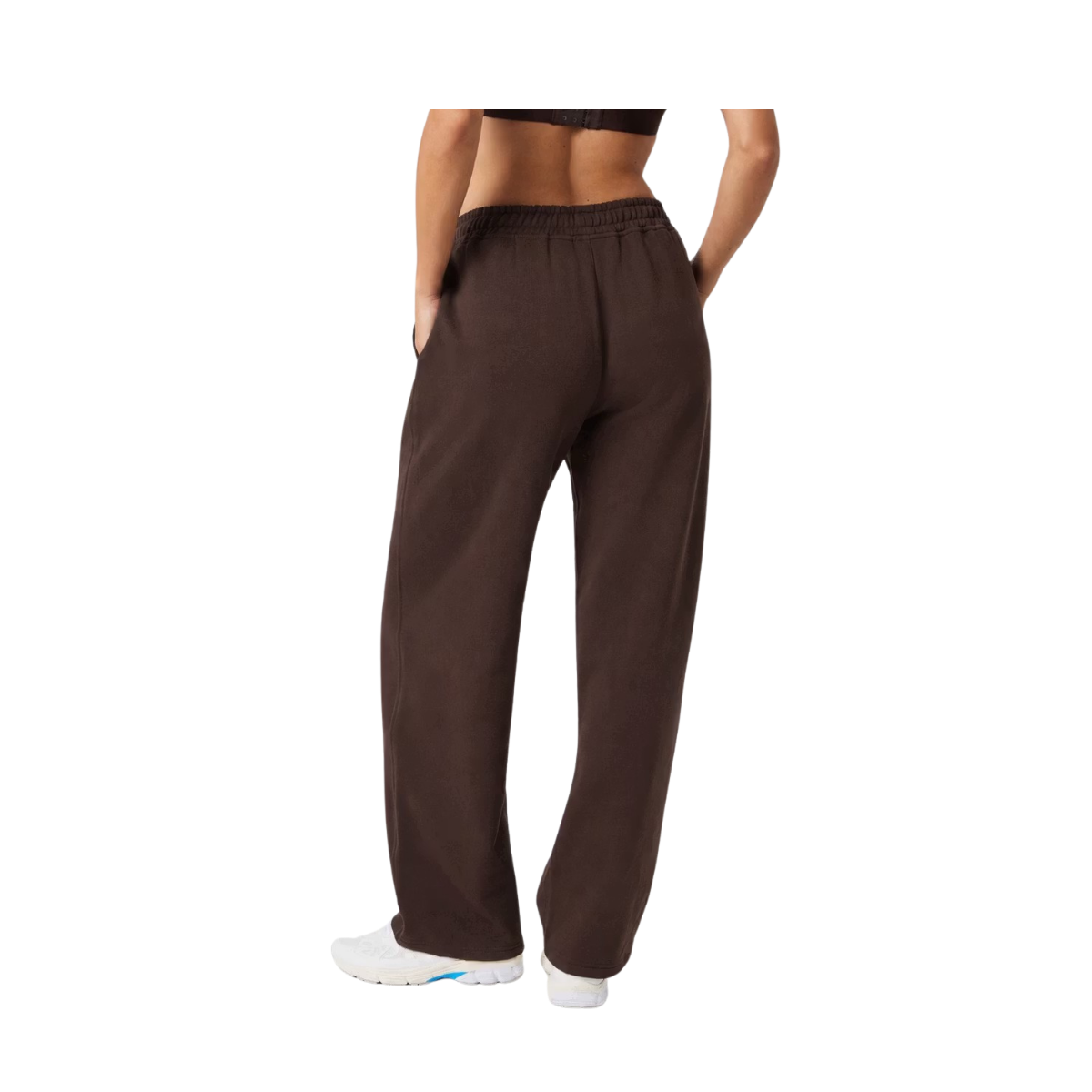 Studio Oversized Straight Sweatpants - Coffee Bean