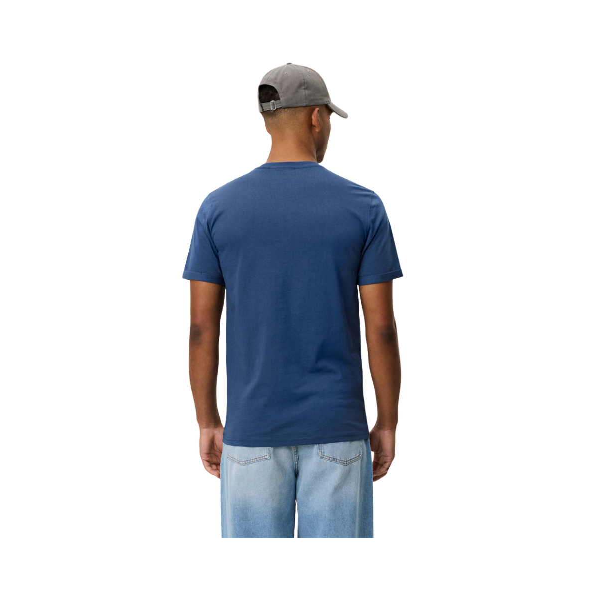 Norregaard Contrast T-Shirt - 430 Dark Denim Blue