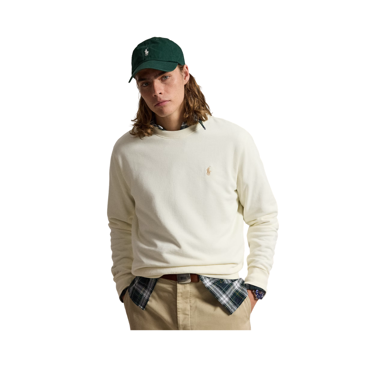 Knit Pullover Sweatshirt - Clubhouse Cream