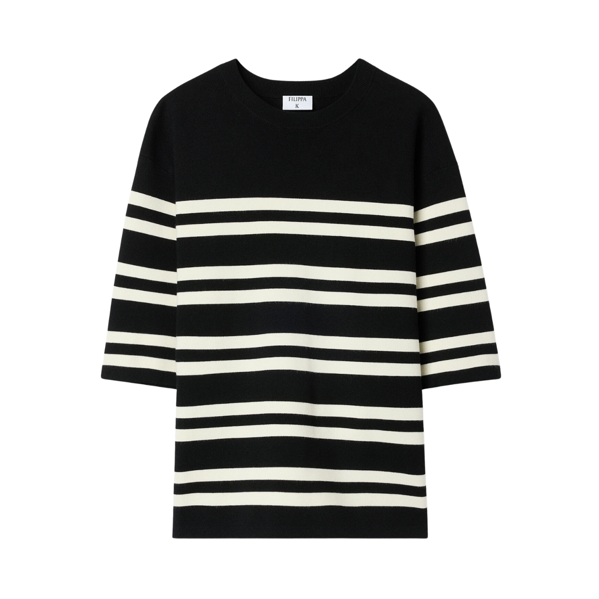 Milano Knit T-shirt - Black/White