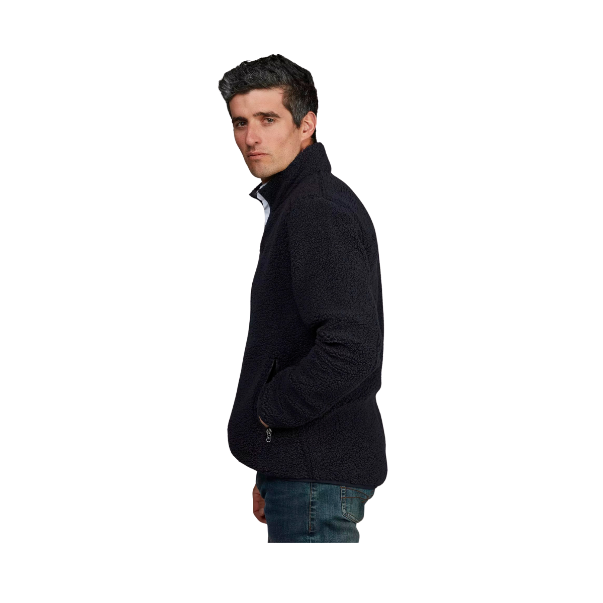 Pile Fleece Jacket - Navy