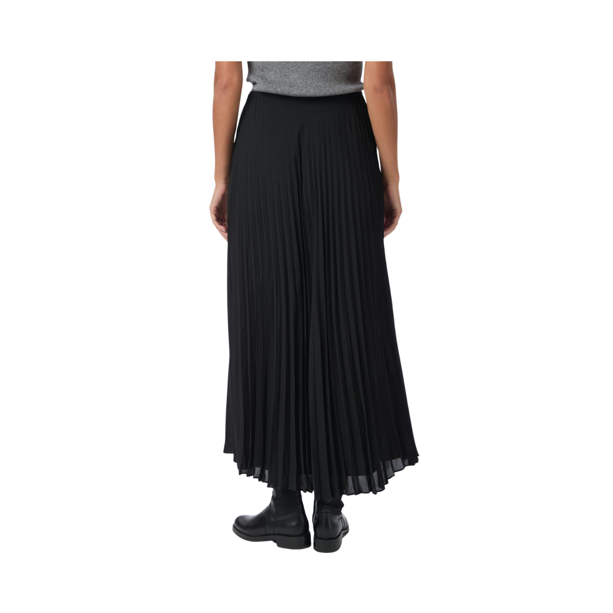 Boni Simple Plisse Skirt - Black
