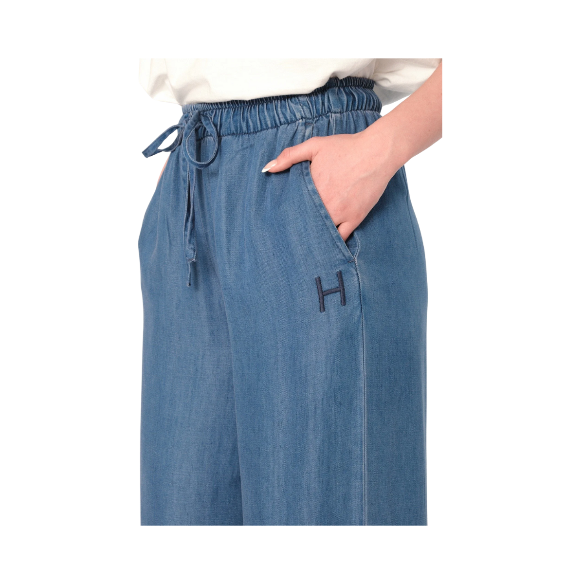 Scarlett Pant - Medium Wash Blue Denim