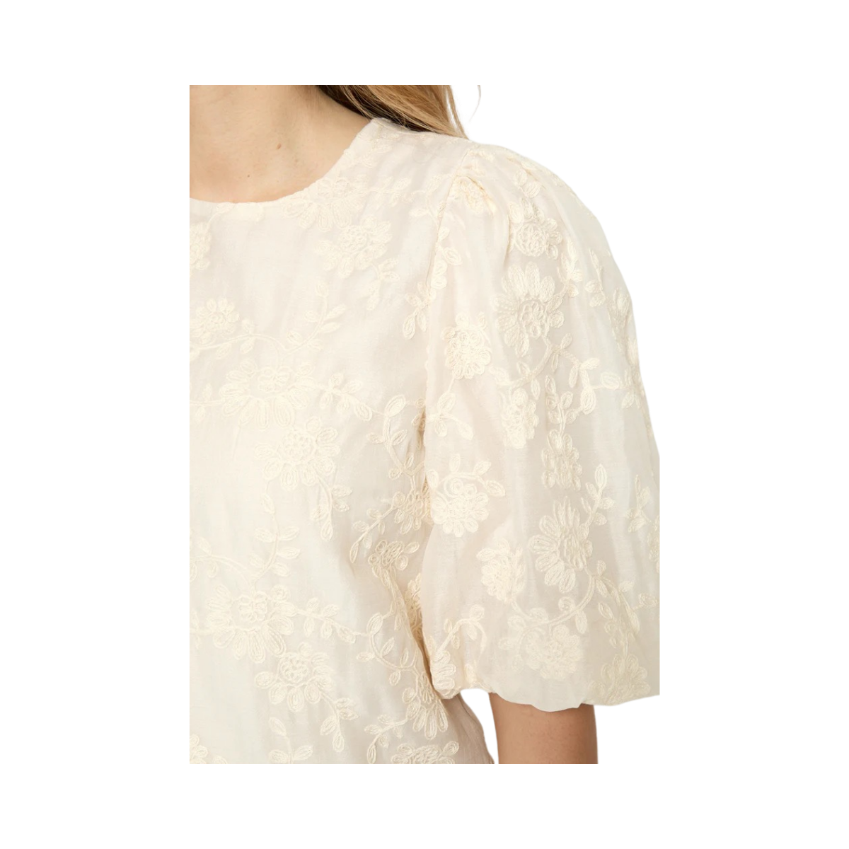 PCNomara Blouse - Whitecap Creme