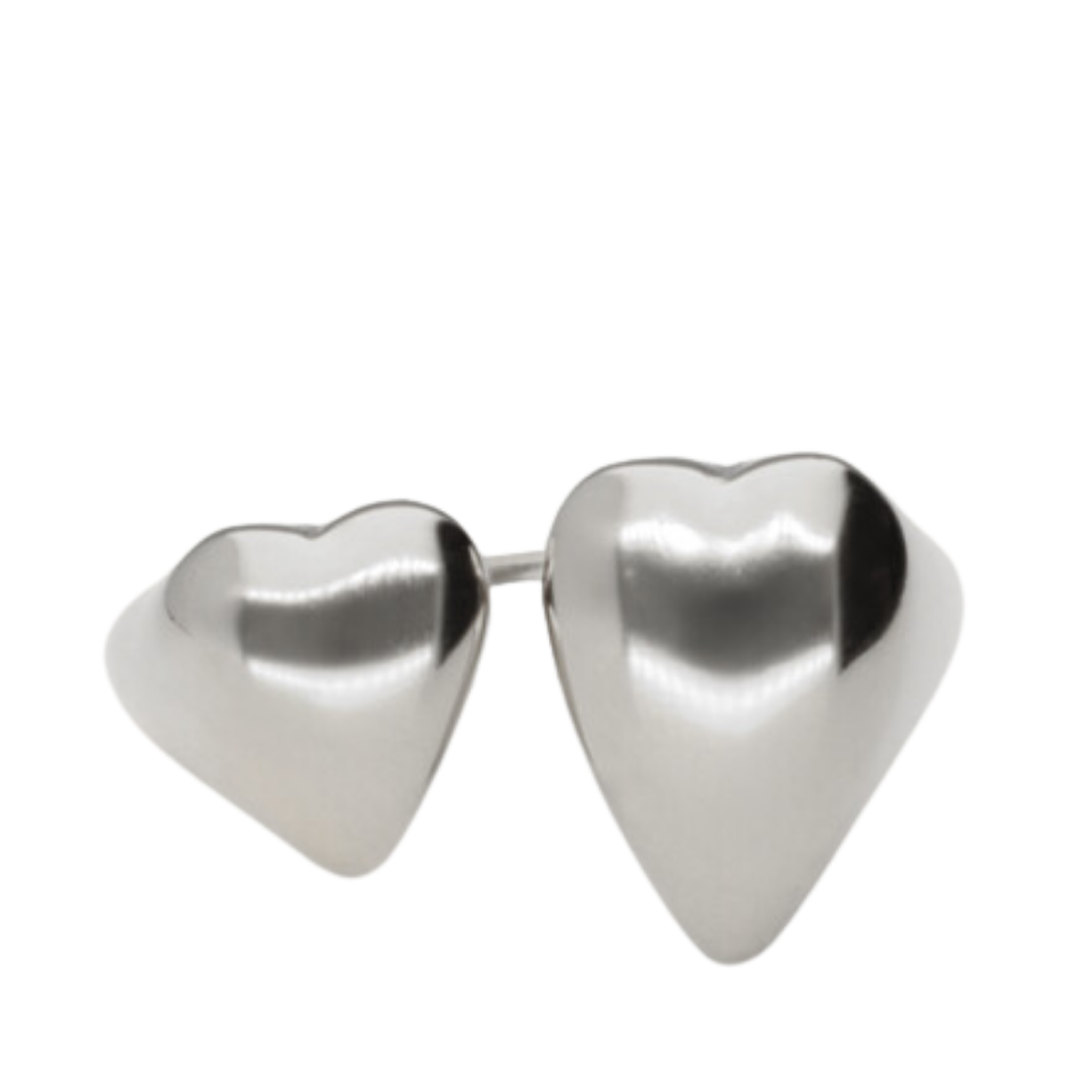 Ring 2 Hearts - Silver