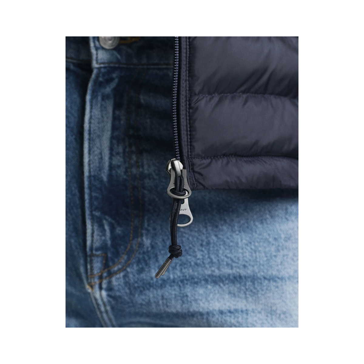 Mixed Media Jacket - 433 Evening Blue