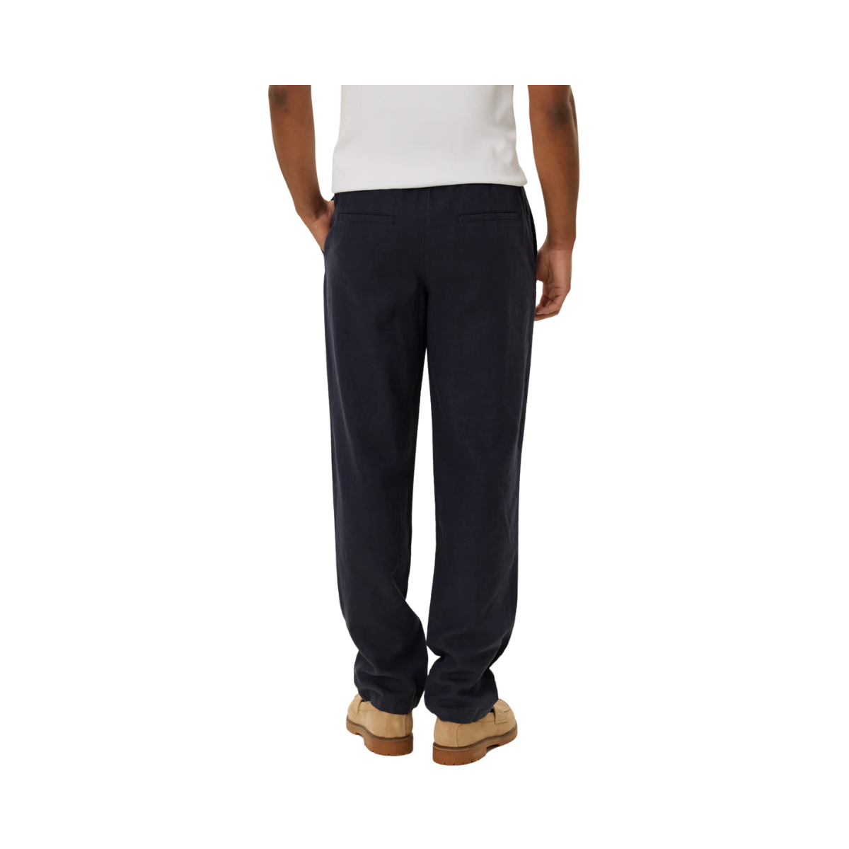 Patrick Linen Pants - Dark Navy