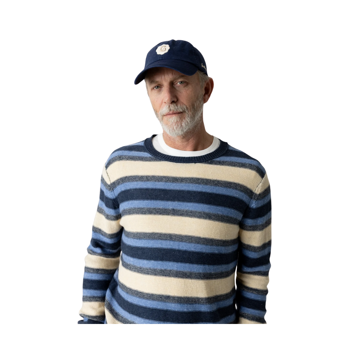 MMGLaporte Linen Crew Neck Knit - Navy