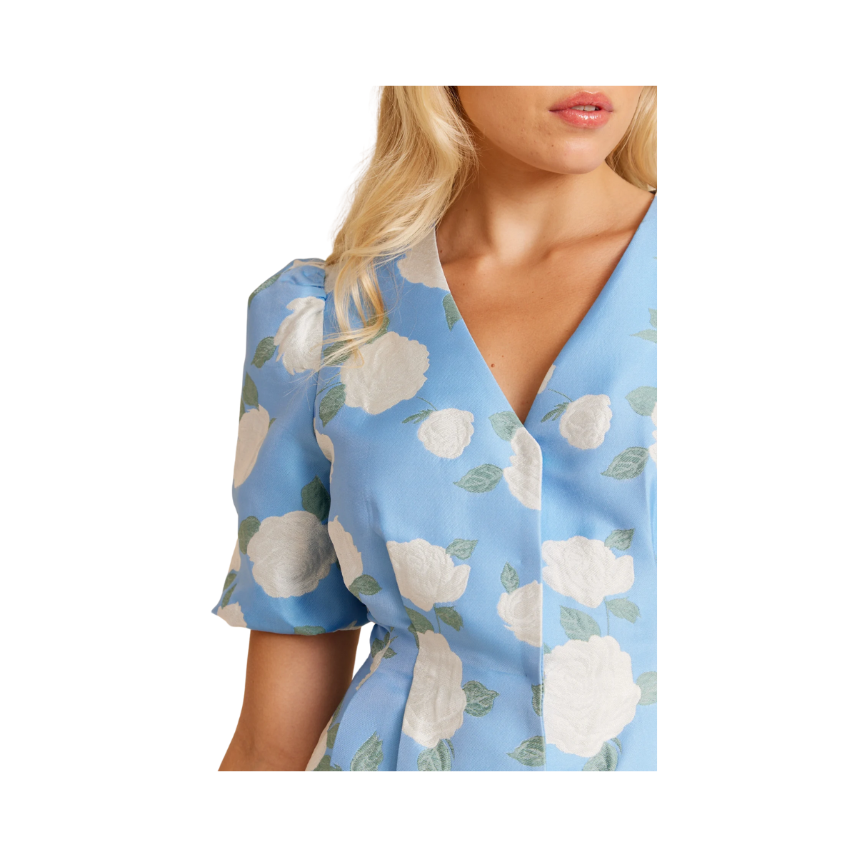 PARIS BY NIGHT DRESS - WHITE FLOWERS