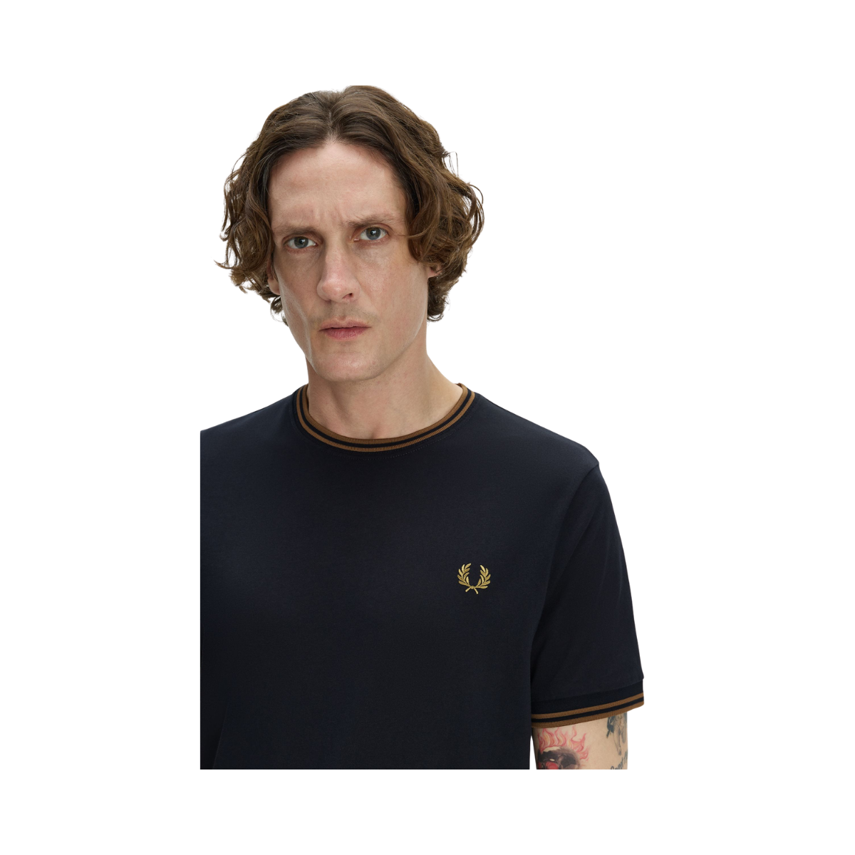 Twin Tipped T-Shirt - Navy/Bronze