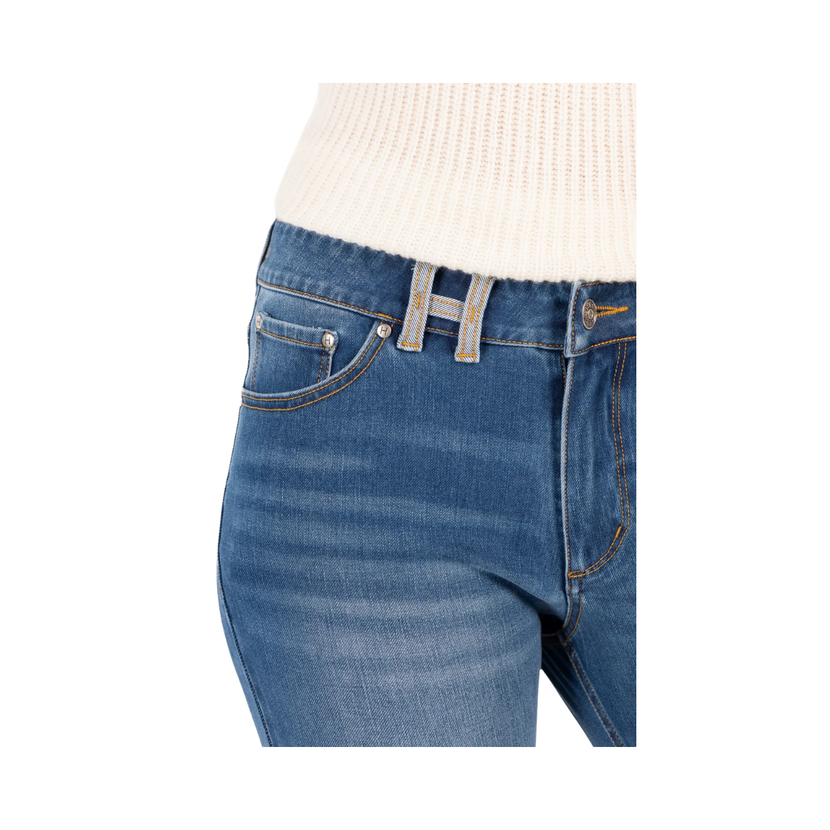 Natalie Skinny Jeans - Medium Wash Blue Denim