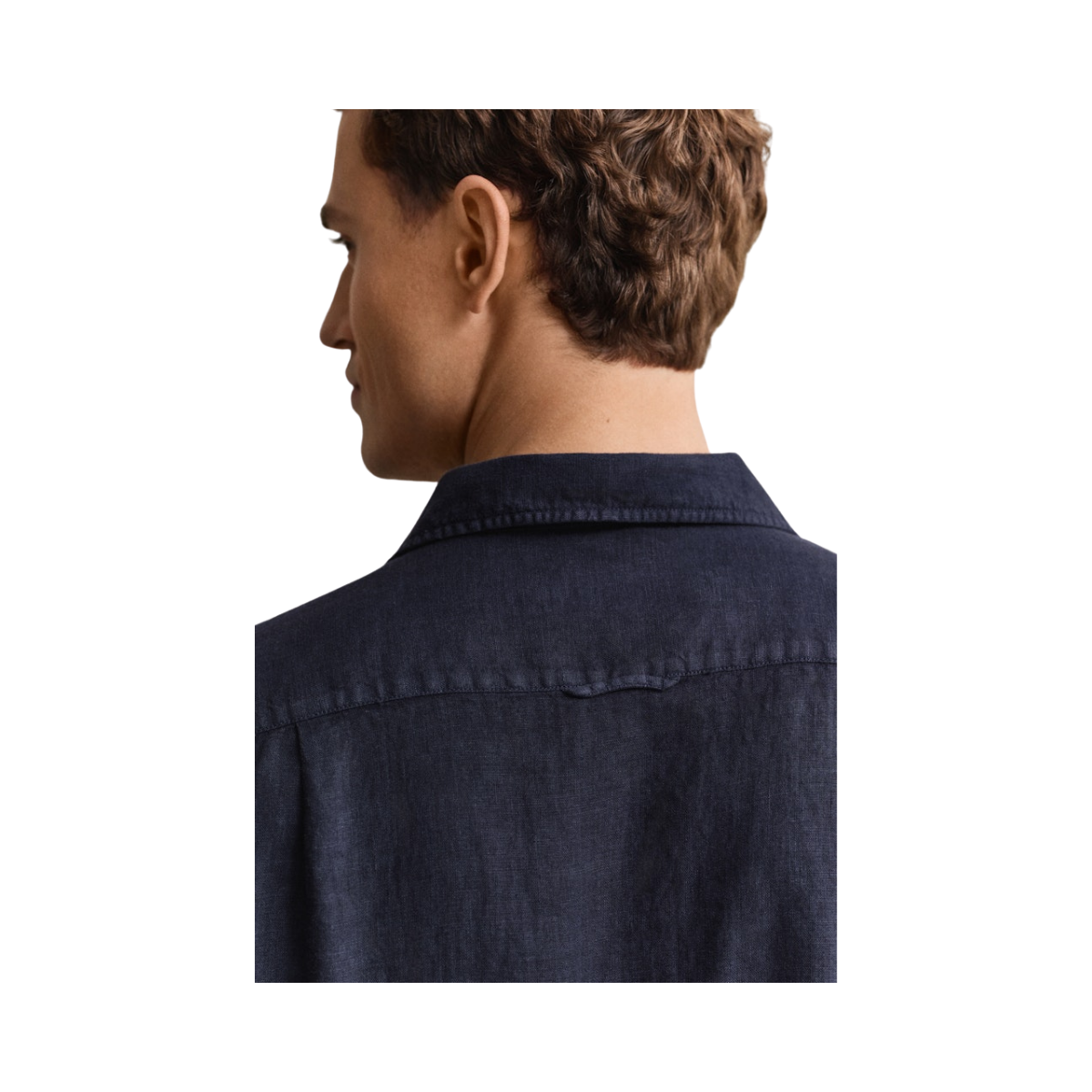 Gmnt Dyed Linen Camp Shirt - Evening Blue