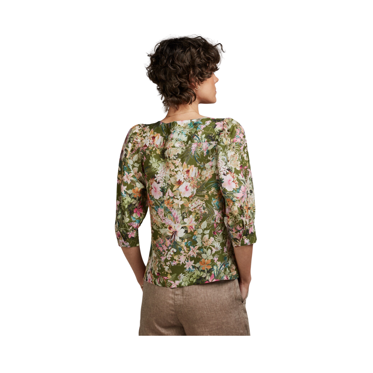 Lykke Blouse - Green pattern