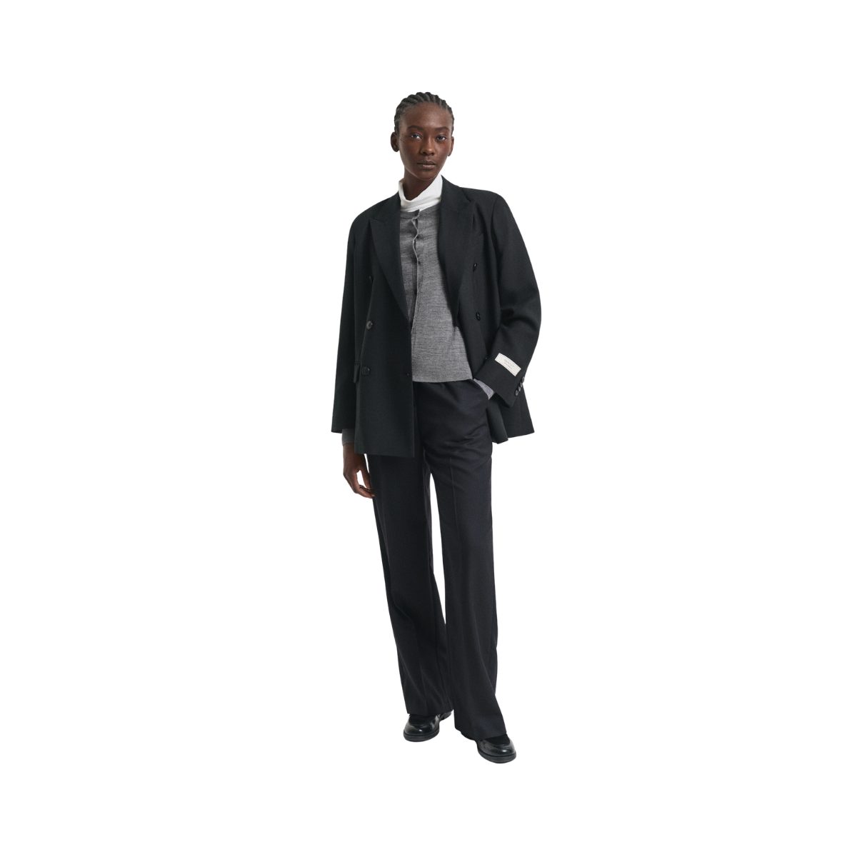 Extrafine Merino Wool Cardigan - Charcoal Melange