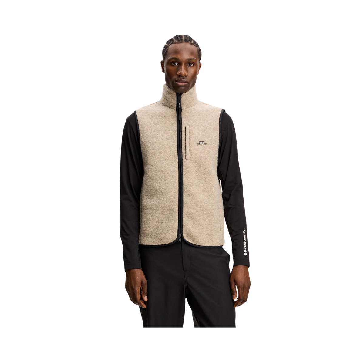 Duncan Wool Fleece Vest - Moonbeam