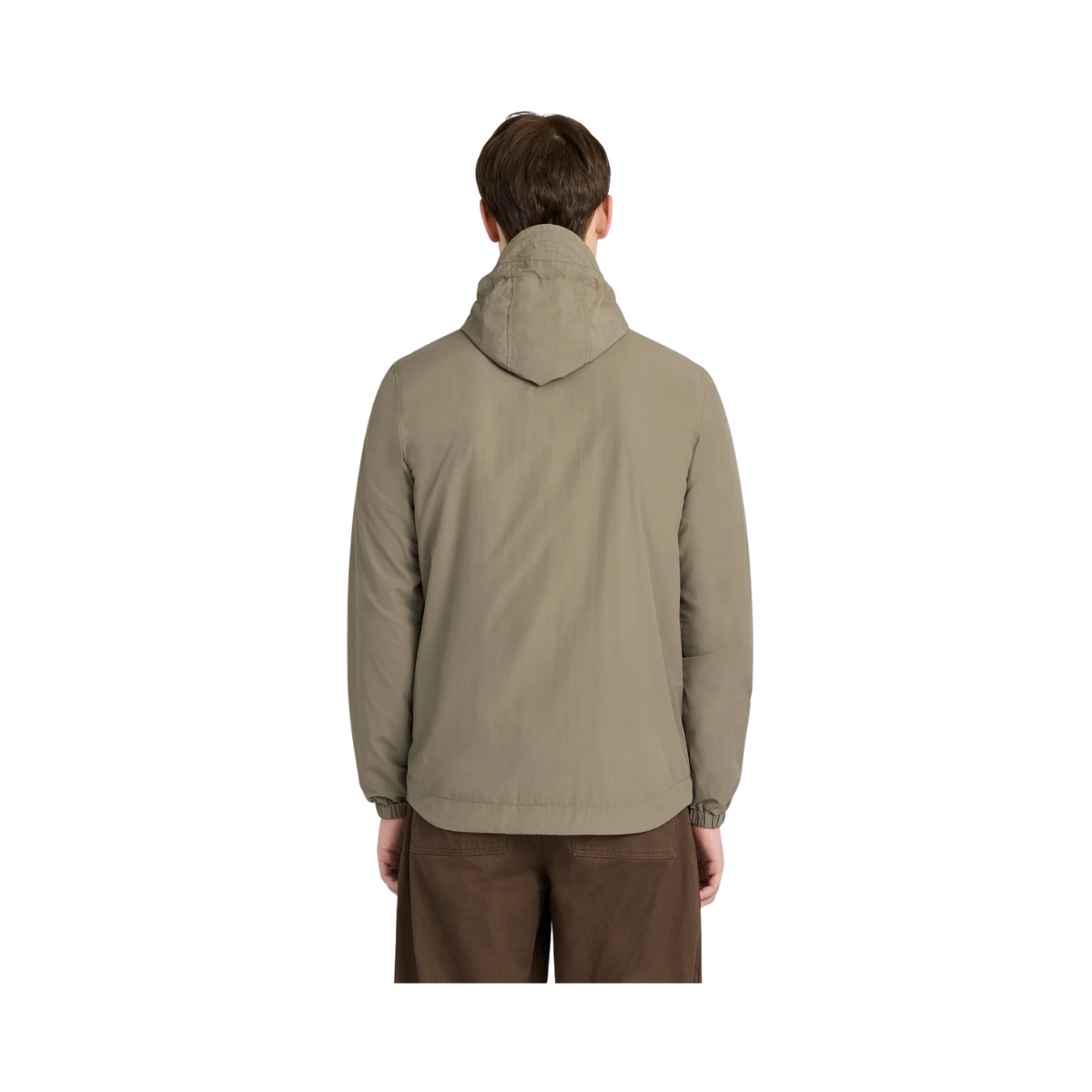 Contrast Hooded Jacket - Khaki Ash