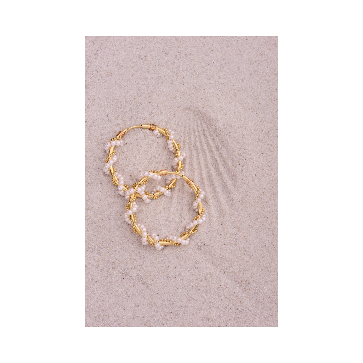 Statement Hoop Earrings - Gold