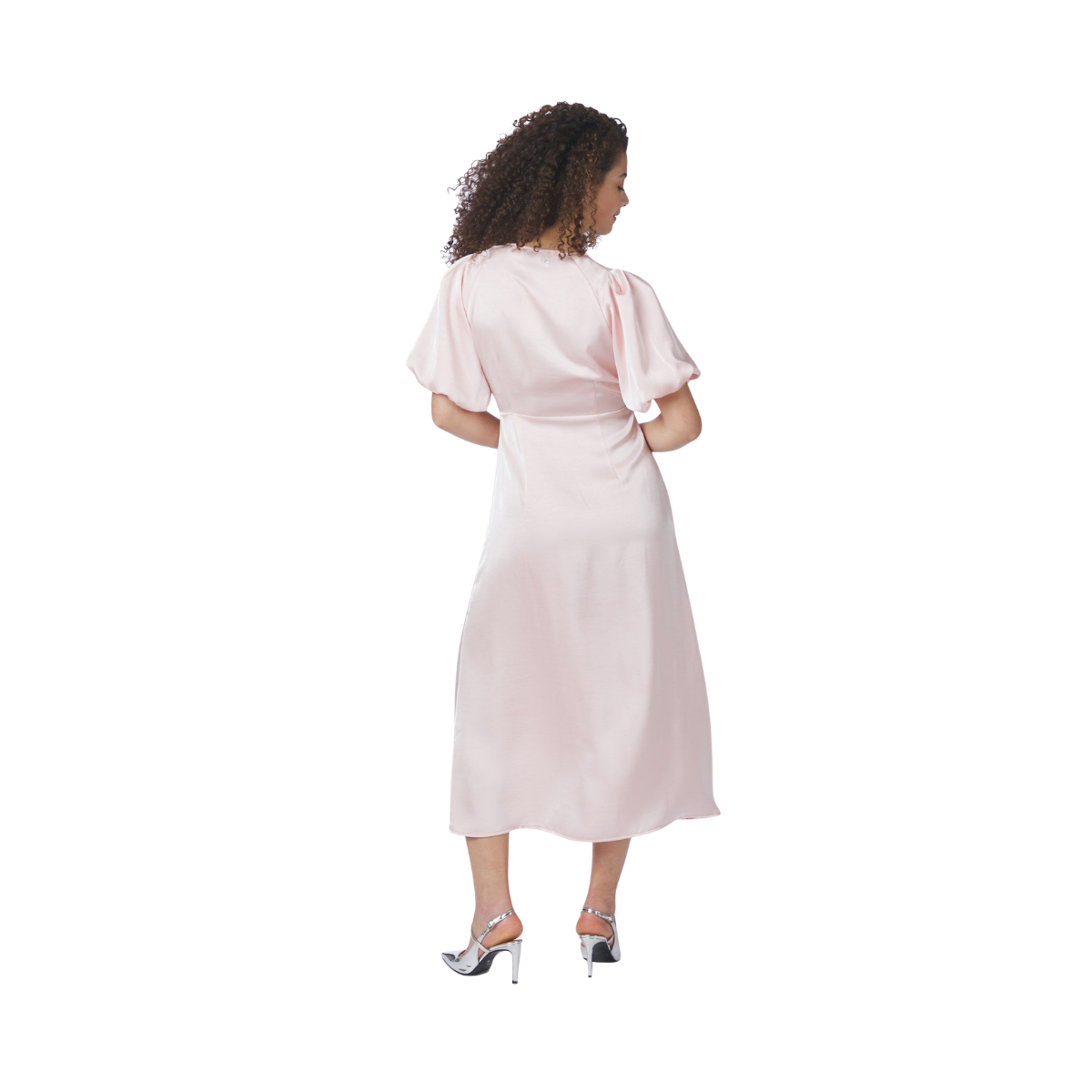 Illana Heavy Sateen Dress - Light Pink