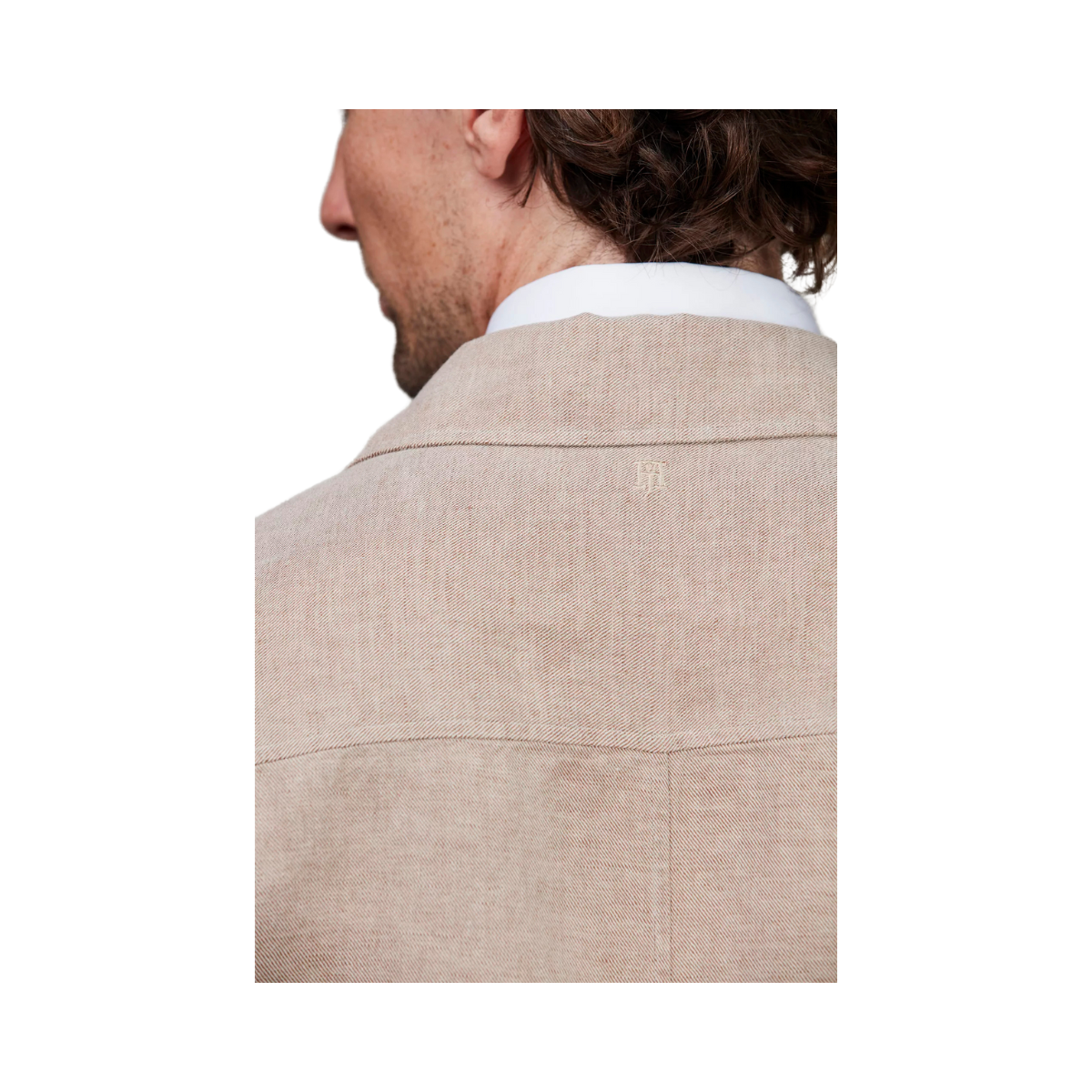 LINEN TWILL OVERSHIRT - 63 LT BROWN 63