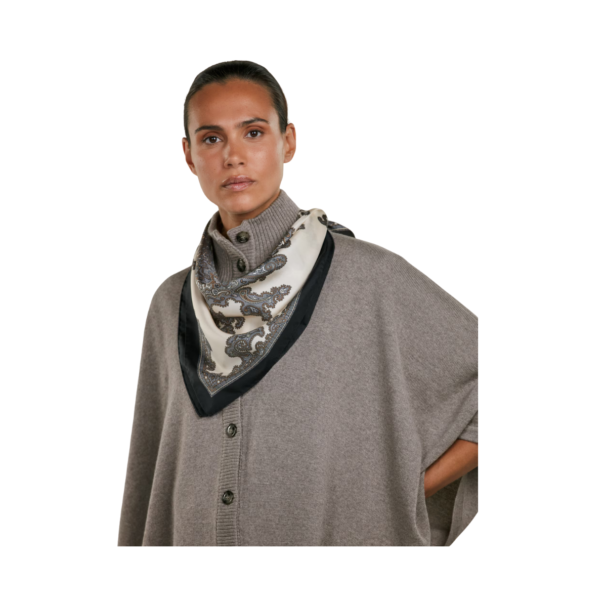 Silk Scarf - Beige