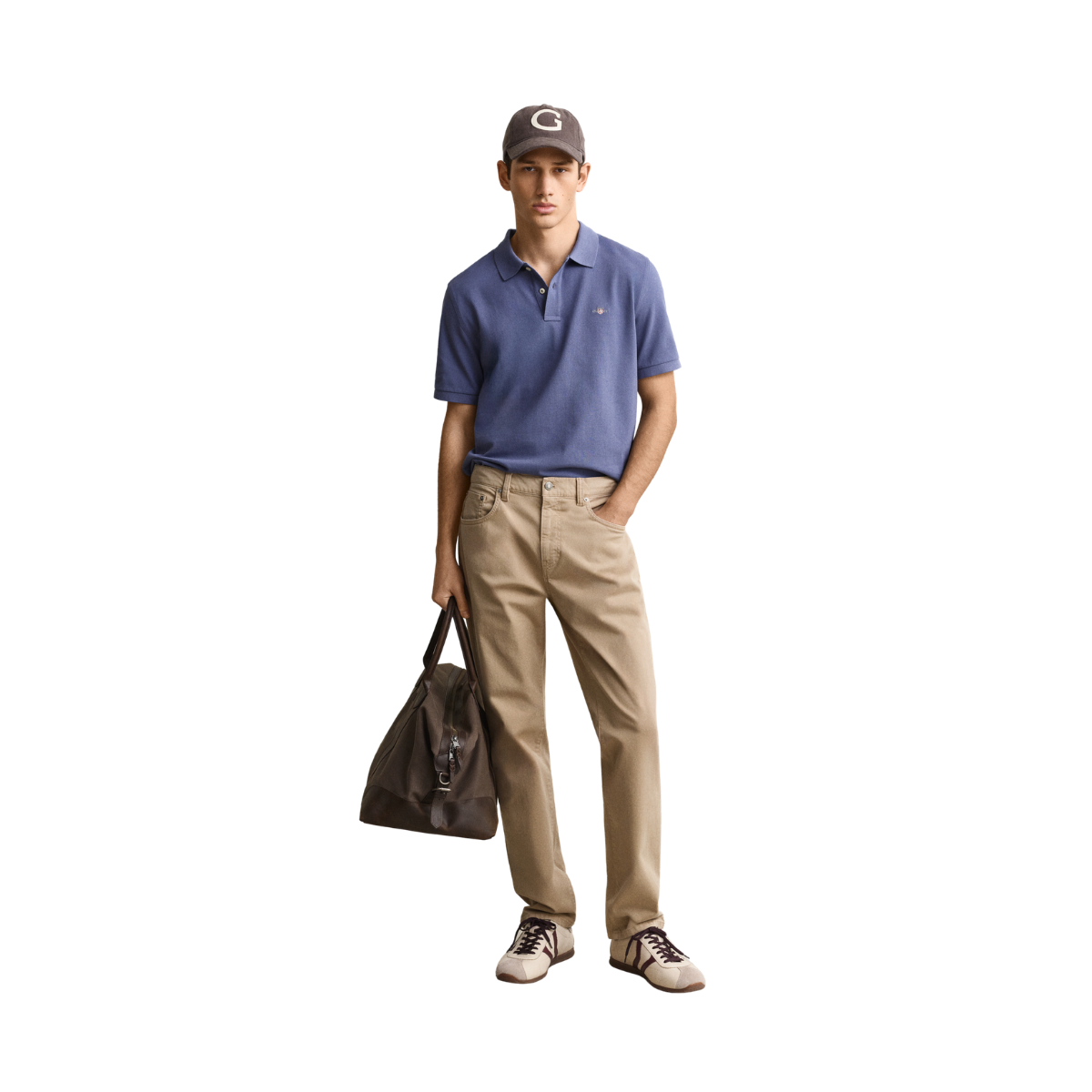 Shield SS Pique Polo - Blue Horizon
