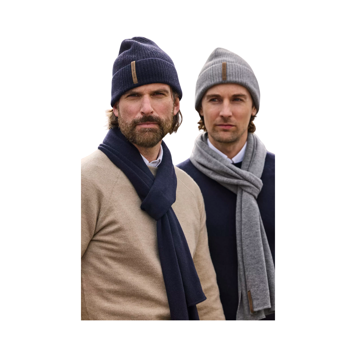 Geelong Knitted Scarf - Navy