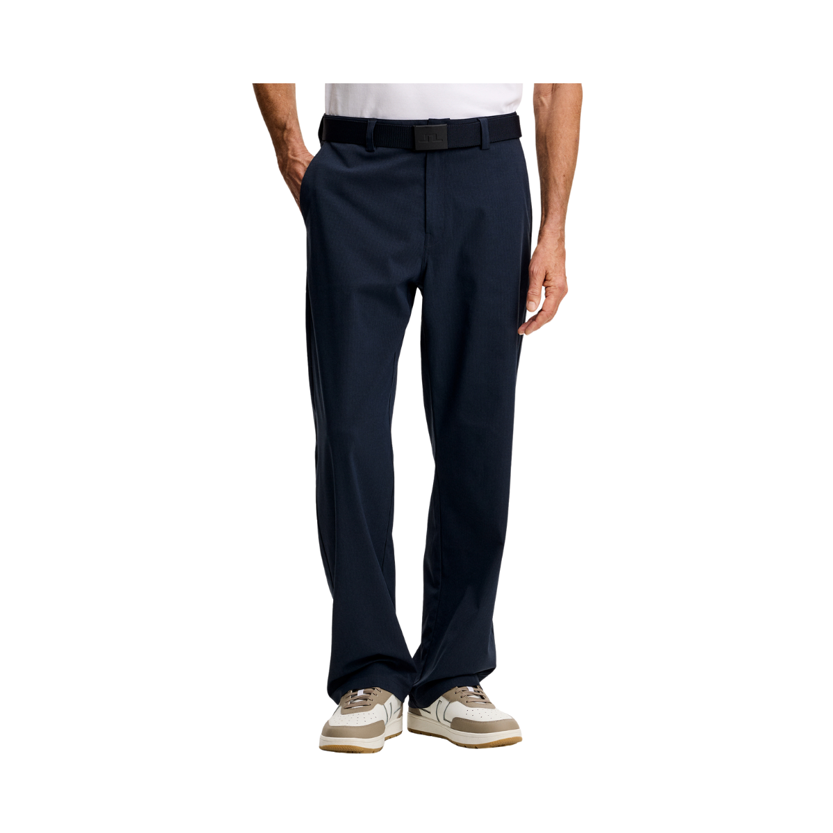 Devyn Straight Vent Pants - JL Navy
