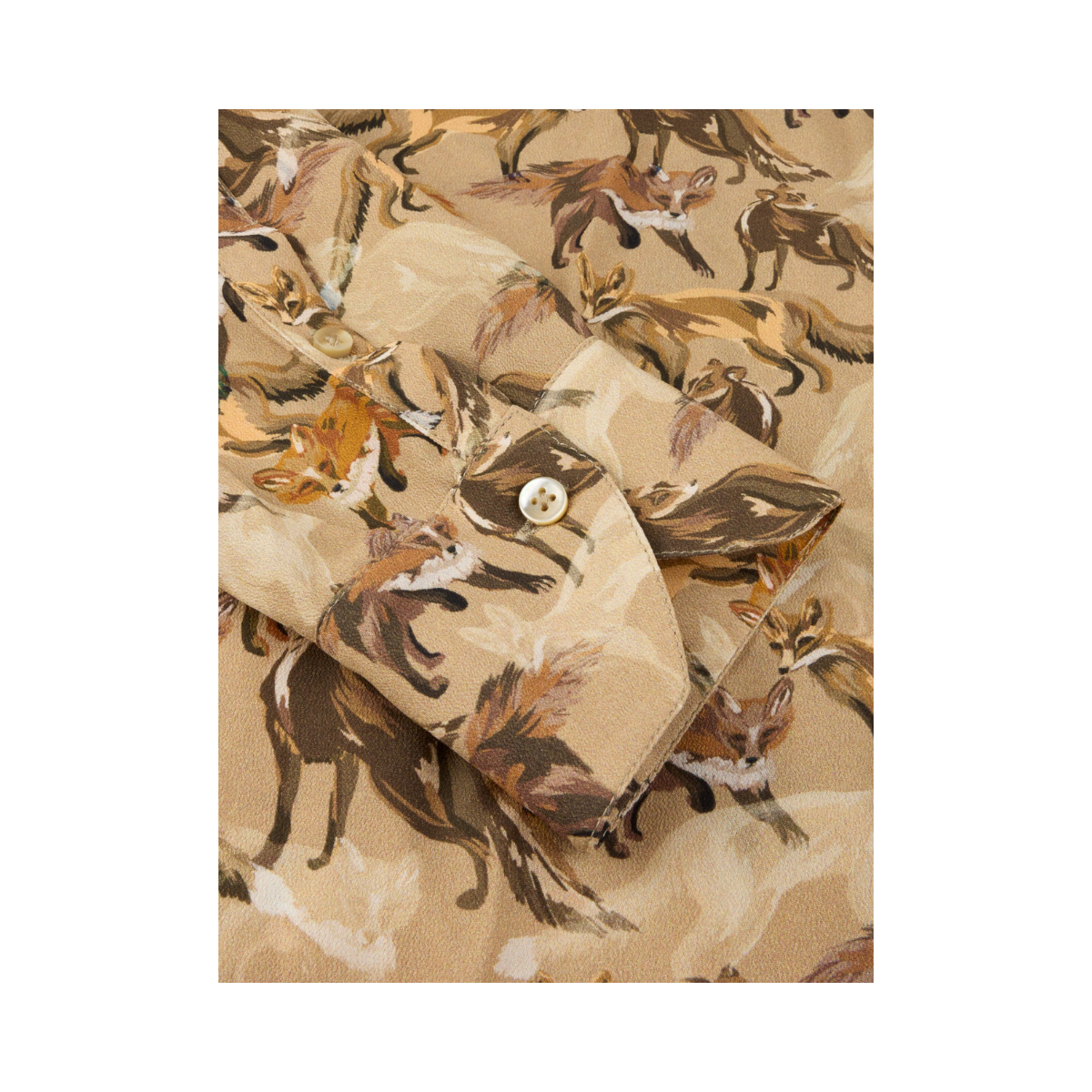 Siri Shirt - Light Brown Pattern
