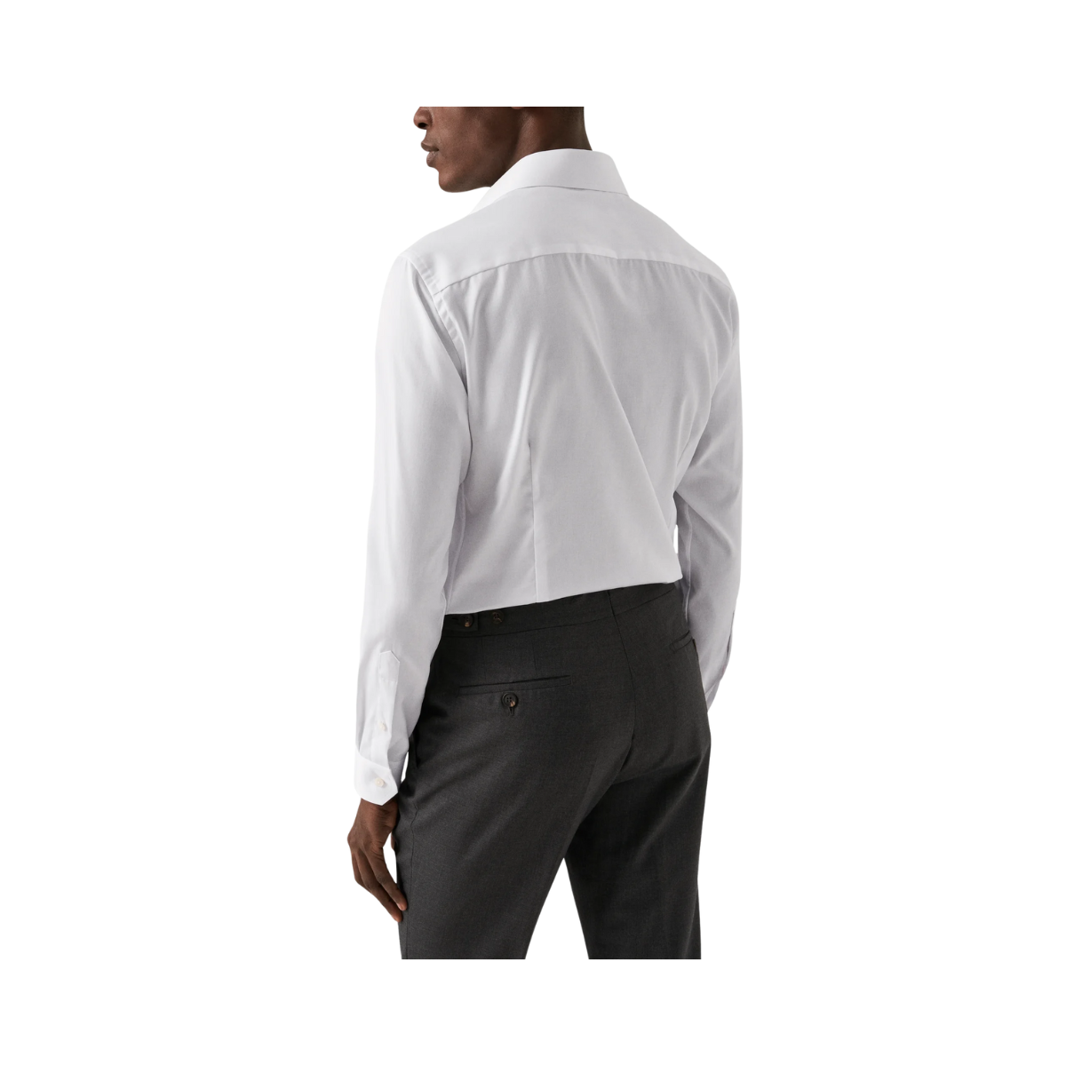 Signature Twill Shirt Cut Away Contemporary - White