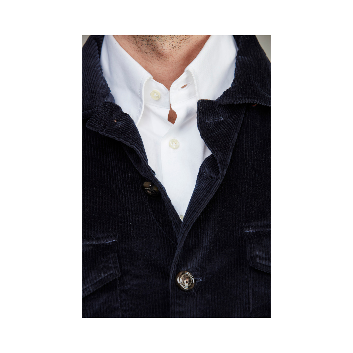 Corduroy Overshirt - Navy