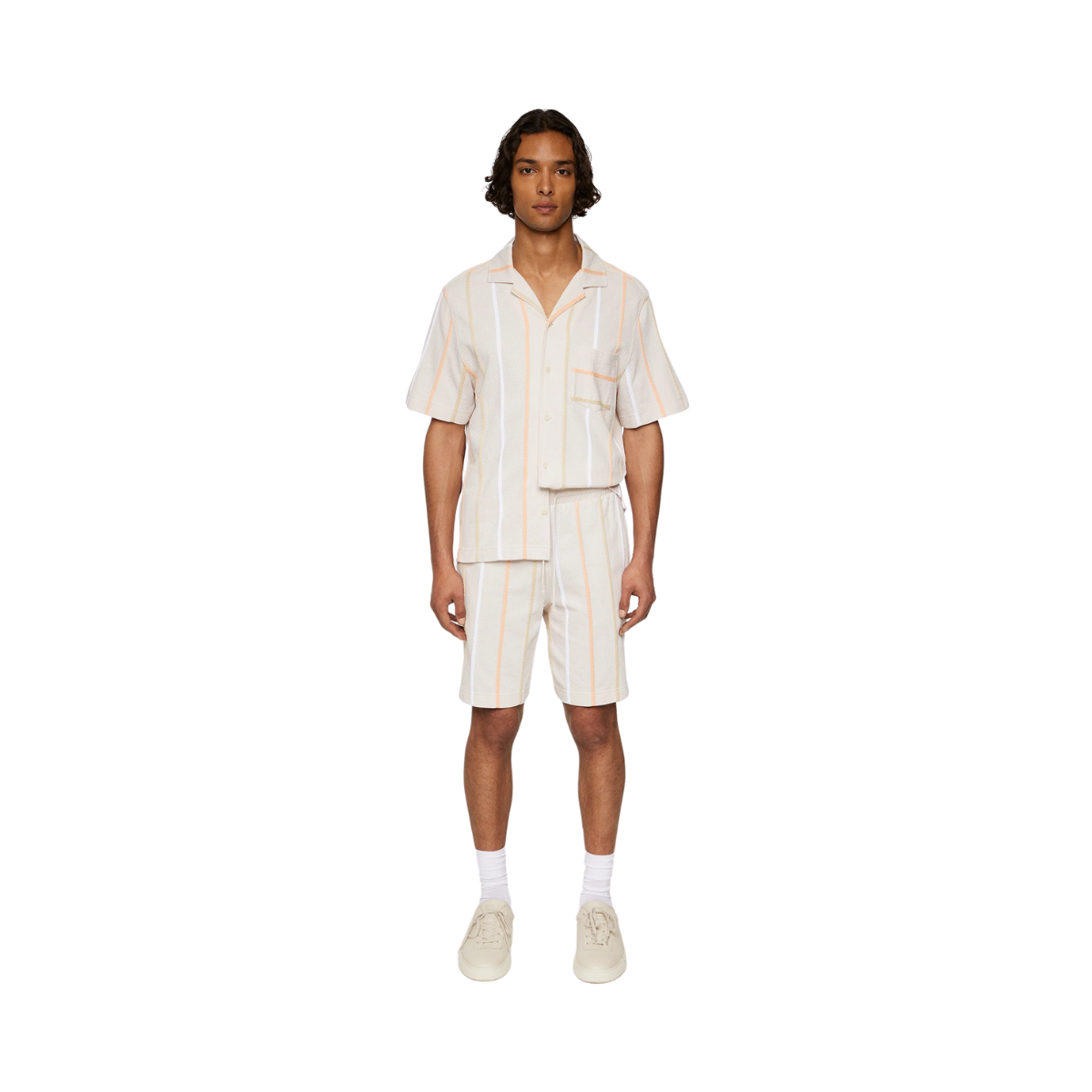 Simon Stripe Shorts - Moonbeam