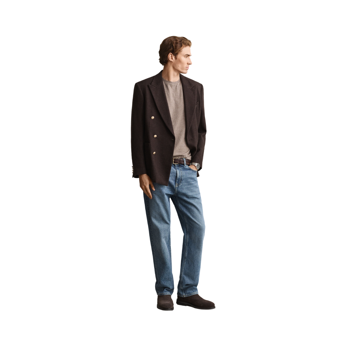 Shield SS T-Shirt - Dark Hazelnut Melange