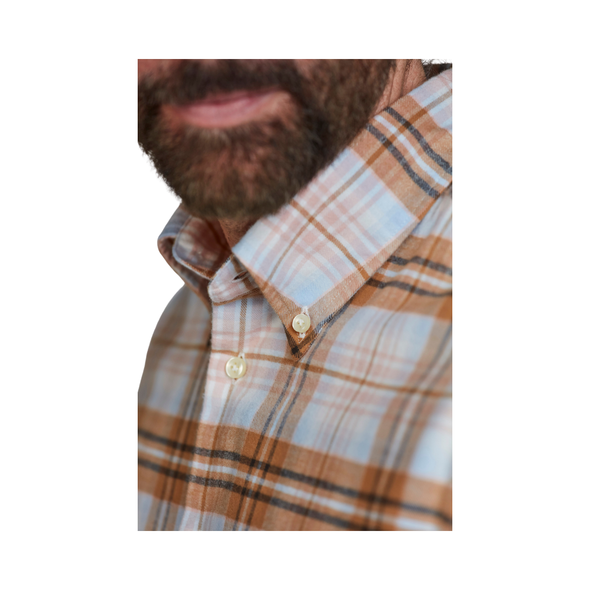 Twill Flanel Shirt - Orange