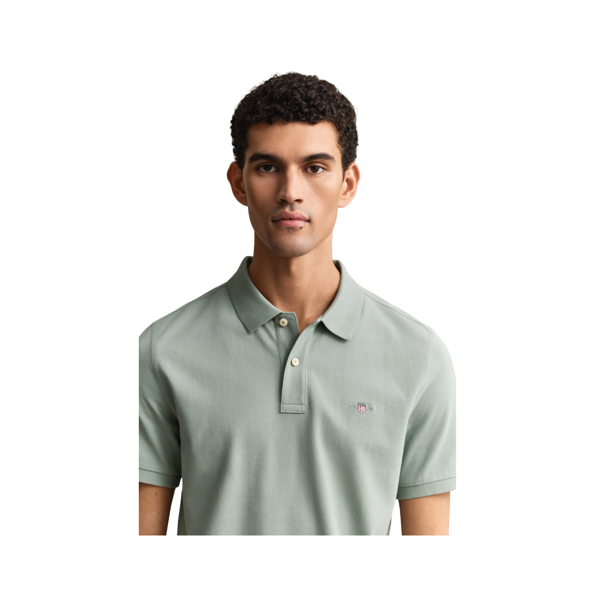 Shield SS Pique Polo - Ceramic Grey