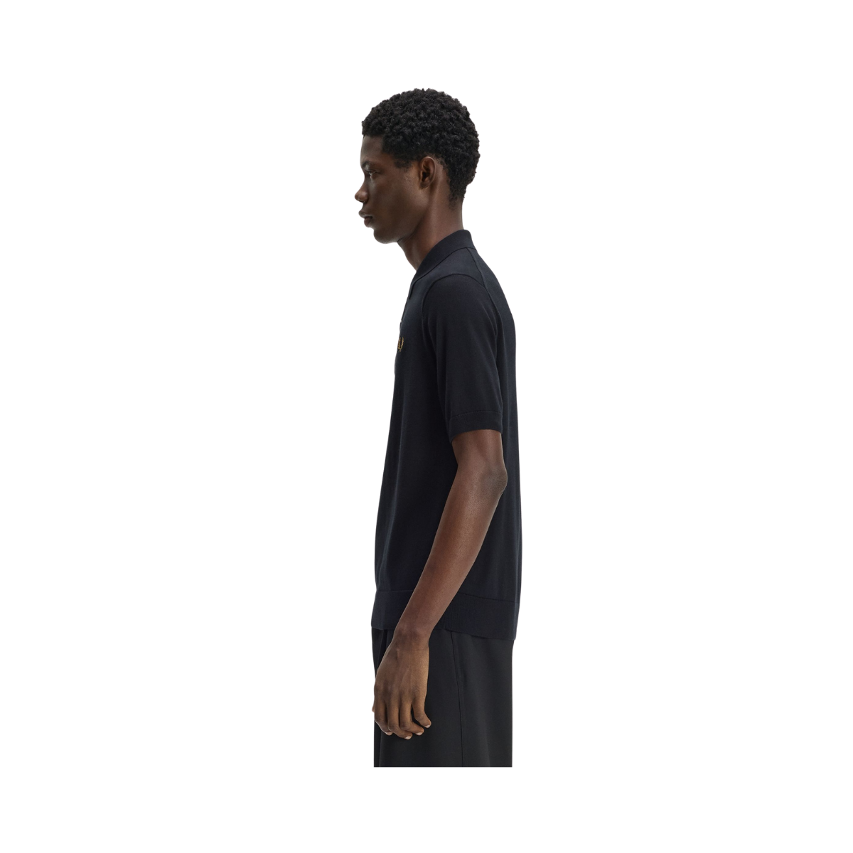 Cotton Knitted Shirt - Black