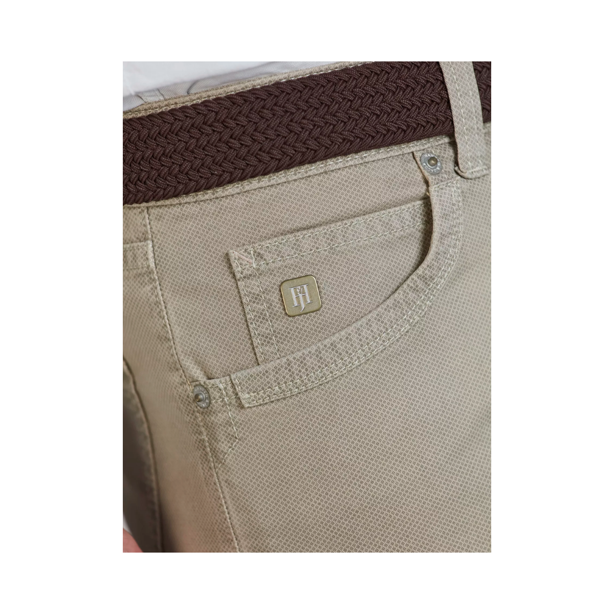 5-Pkt Cut'N Sew Fiji Print - Beige